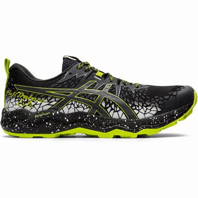 Asics Fujitrabuco Lyte - Miesten Polkujuoksukengät - Mustat/Syvä Harmaat